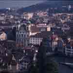 Lucerne view from wall
